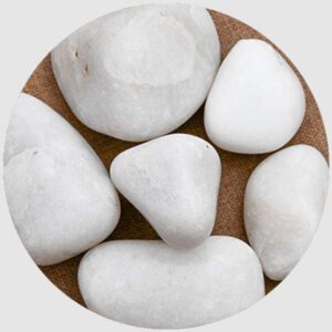 super marble pebbles/ stone ( white unpolished big stones) -2kg
